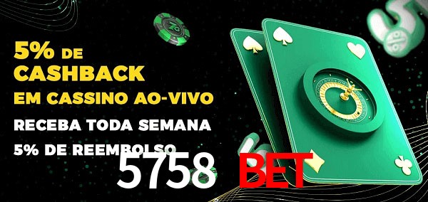 Promoções do cassino ao Vivo 5758 Bet